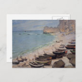 Boats on the Beach at Etretat - Claude Monet Briefkaart (Voorkant / Achterkant)