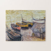 Boats on the Beach Monet Fine Art Legpuzzel (Horizontaal)
