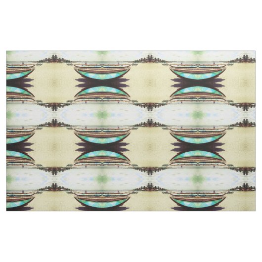 Boats on Tropical Beach Pattern Stof (Fat Quarter)