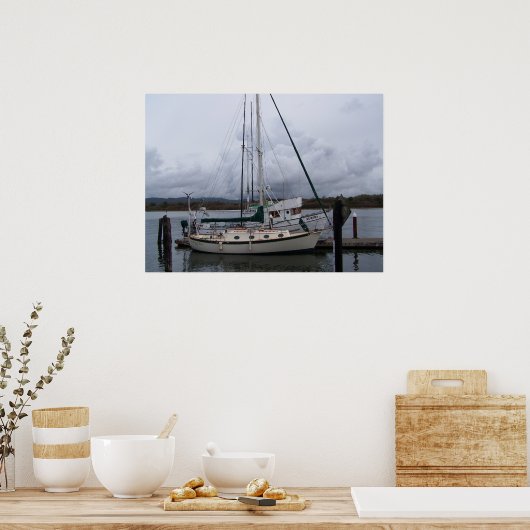 Boats op de baai poster (Keuken)