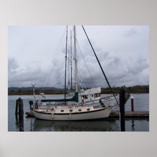 Boats op de baai poster (Voorkant)