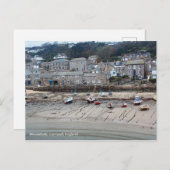 Boats op de strand briefkaart (Voorkant / Achterkant)