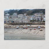 Boats op de strand briefkaart (Voorkant)