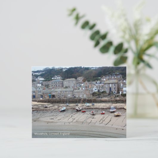 Boats op de strand briefkaart (Staand voorkant)