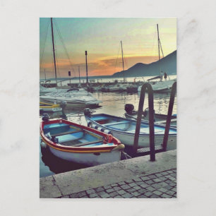 Boats op Garda Lake Briefkaart