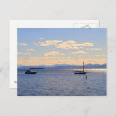 Boats op het ChamPlain-meer Briefkaart (Voorkant / Achterkant)