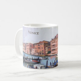 Boats op het Grote Kanaal - Venetië, Mok koffie in