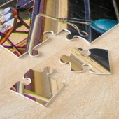 Boats op het kanaal in Amsterdam, Nederland Legpuzzel (Zijkant)