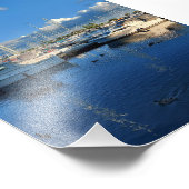 Boats op het meer van Ontario en wolken Foto Afdruk (Hoek)