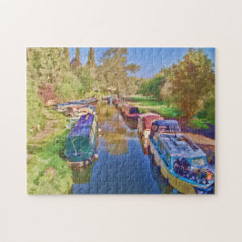 Boats op het Somerset-kanaal Legpuzzel