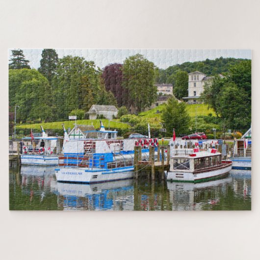Boats op Lake Windermere, Cumbria, Engeland Legpuzzel (Horizontaal)