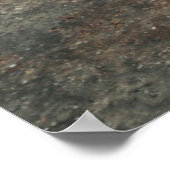 Boats op zwarte zandstrand op Lanzarote Poster (Hoek)