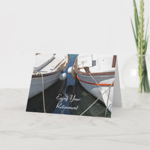 Boats Reflection Retirement Card Kaart