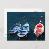 Boats Riomaggiore harbour Briefkaart (Voorkant / Achterkant)