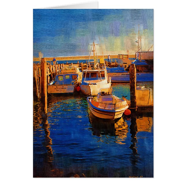 Boats, Sunset, Morro Bay, Californië (Voorkant)