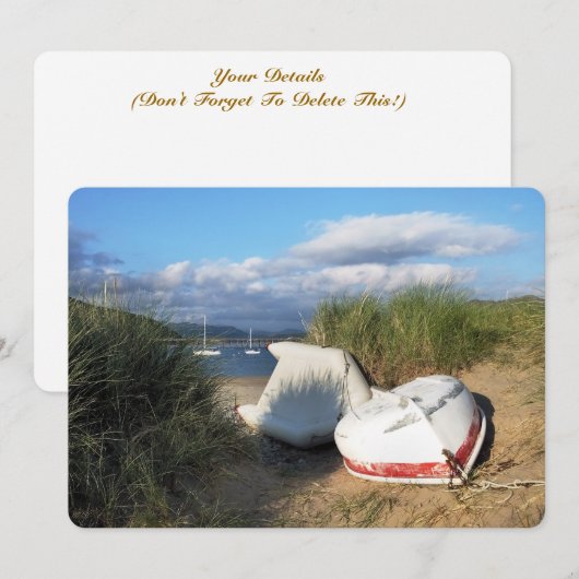 BOATS-uitnodiging (Voorkant / Achterkant)