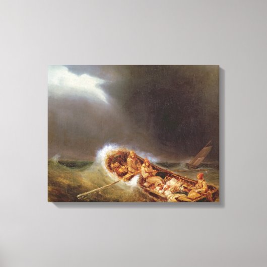 Boats van Dieppe die terugkeren van Gevist Canvas Afdruk (Voorkant)