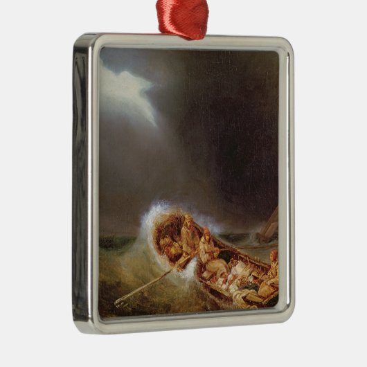 Boats van Dieppe die terugkeren van Gevist Metalen Ornament (Rechts)