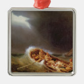 Boats van Dieppe die terugkeren van Gevist Metalen Ornament (Voorkant)