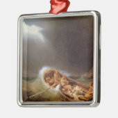 Boats van Dieppe die terugkeren van Gevist Metalen Ornament (Links)