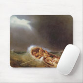 Boats van Dieppe die terugkeren van Gevist Muismat (Met muis)