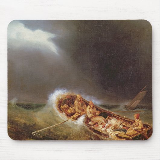 Boats van Dieppe die terugkeren van Gevist Muismat (Voorkant)