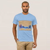 Boats Waterverf Sailships T-shirt (Voorkant volledig)