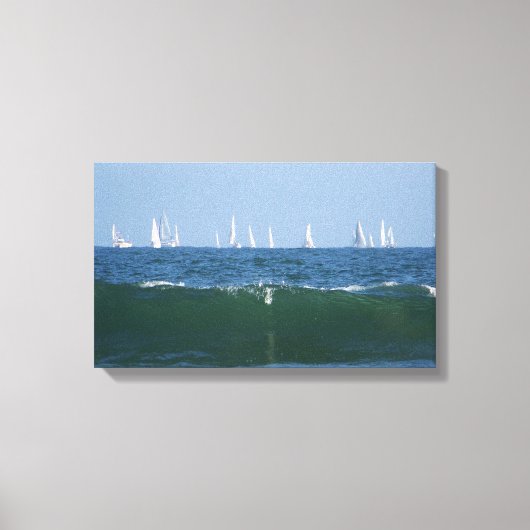 Boats & Waves_Stretched Canvas Afdrukken (Voorkant)