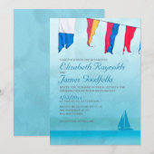 Boats Wedding Invitations Kaart (Voorkant / Achterkant)