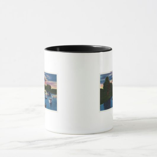 Boatscene in het Valley Park Genesee Mok (Midden)