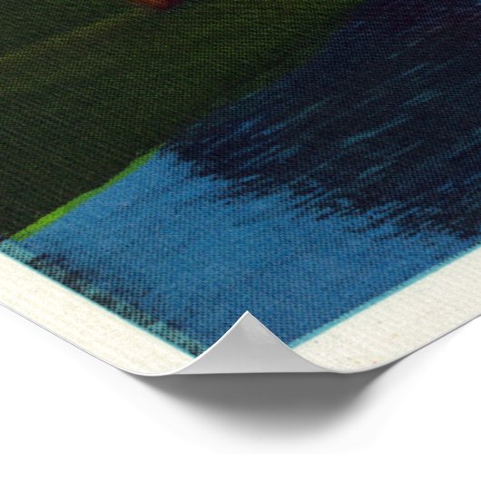 Boatscene in het Valley Park Genesee Poster (Hoek)