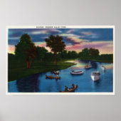 Boatscene in het Valley Park Genesee Poster (Voorkant)