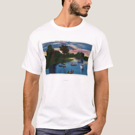 Boatscene in het Valley Park Genesee T-shirt (Voorkant)
