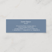 Boatvorm - Chrome buizen Mini Visitekaartje (Achterkant)