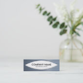 Boatvorm - Chrome buizen Mini Visitekaartje (Staand voorkant)