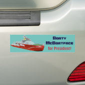 Boaty McBoatface voor President! Bumpersticker (Op auto)