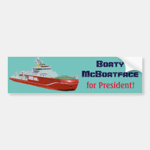 Boaty McBoatface voor President! Bumpersticker