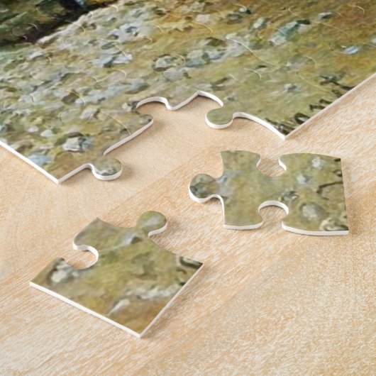 Boatyard nabar Honfleur Monet Fine Art Legpuzzel (Zijkant)