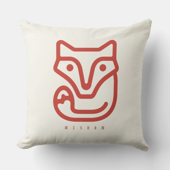 BOAZ Fox / Curiosity Icon Kussen (Voorkant)
