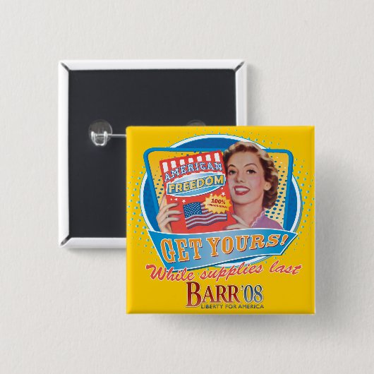 Bob Barr voor President Button (Voorkant /achterkant)