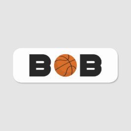 Bob Basketball Naamplaatje