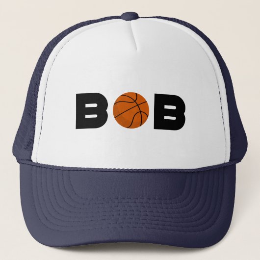 Bob Basketball Trucker Hat Trucker Pet (Voorkant)