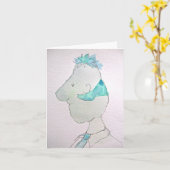 Bob Blob Small Notecard Kaart (Gele Bloem)