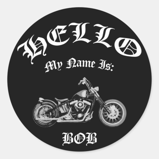 Bob Bobber Ronde Sticker (Voorkant)