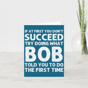 Bob Cadeau Naam D Verjaardag Grappig Kerstmis Kaart