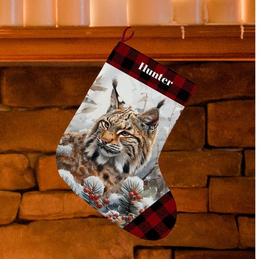 Bob Cat Wildlife Kerstkous Grote Kerstsok