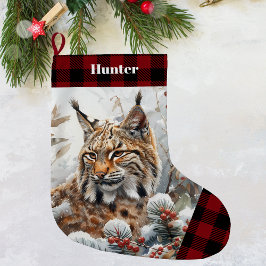 Bob Cat Wildlife Kerstkous Grote Kerstsok