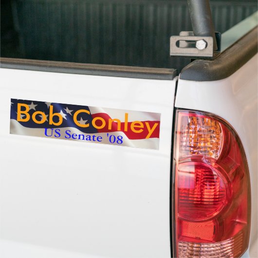 Bob Conley voor de Amerikaanse Senaat 2008 Bumpersticker (Op Truck)