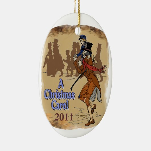 Bob Crachit en Tiny Tim Keramisch Ornament (Rechts)