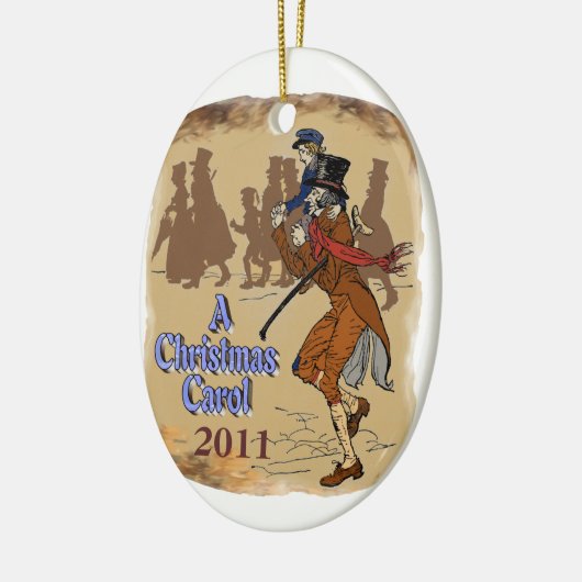 Bob Crachit en Tiny Tim Keramisch Ornament (Links)